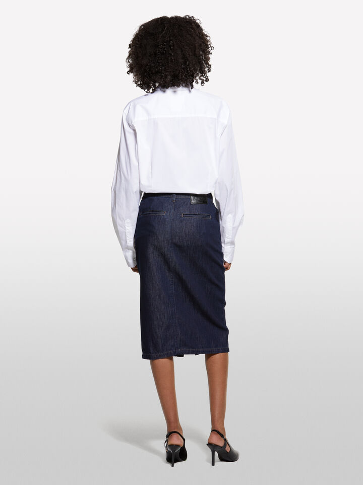 Weißes Slim-Fit-Hemd - hemden für damen - Weiss | Sisley image number 2